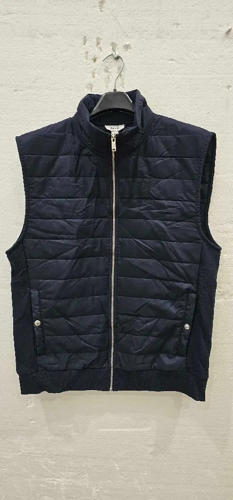 Reiss navy William quilted gilet vest  Size: XL