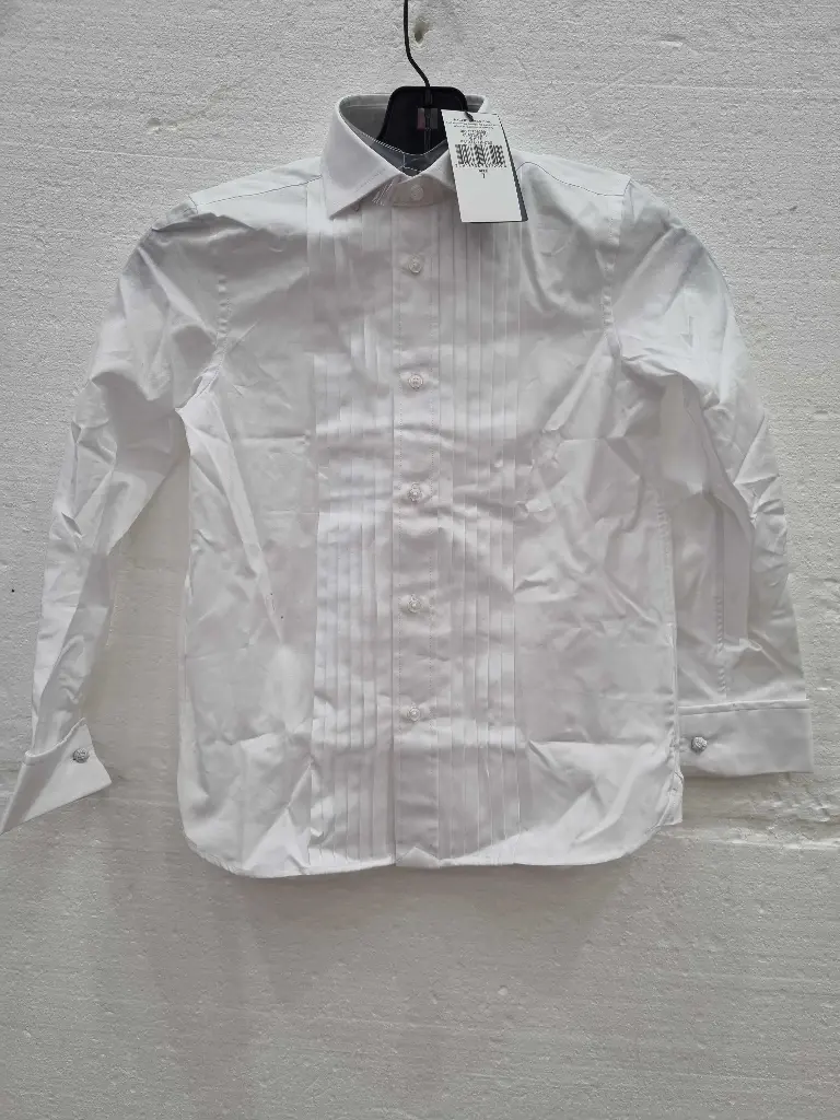 Polo Ralph Lauren Younger Boy's White Poplin Cotton Dress Shirt  Size: Year 7