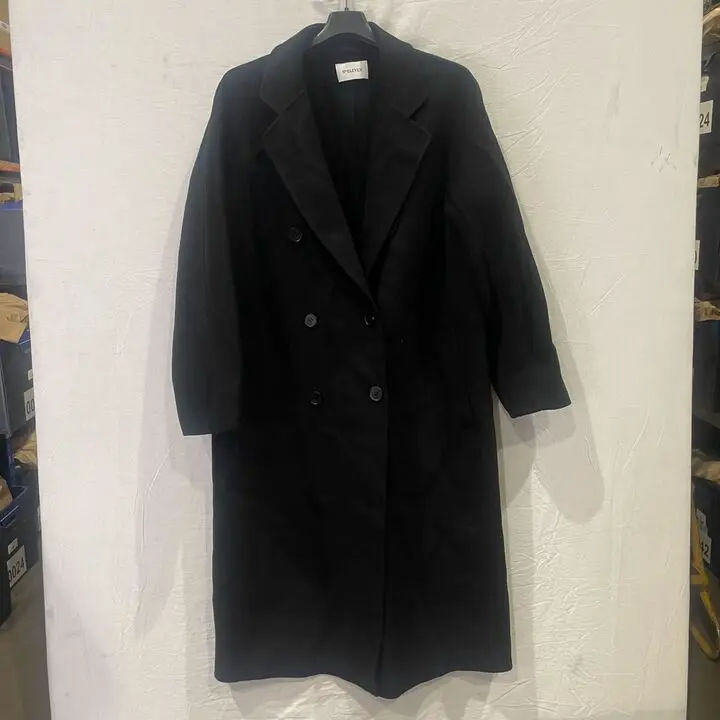 No. Eleven- Black Cashmere Blend Button Coat  Size: Small