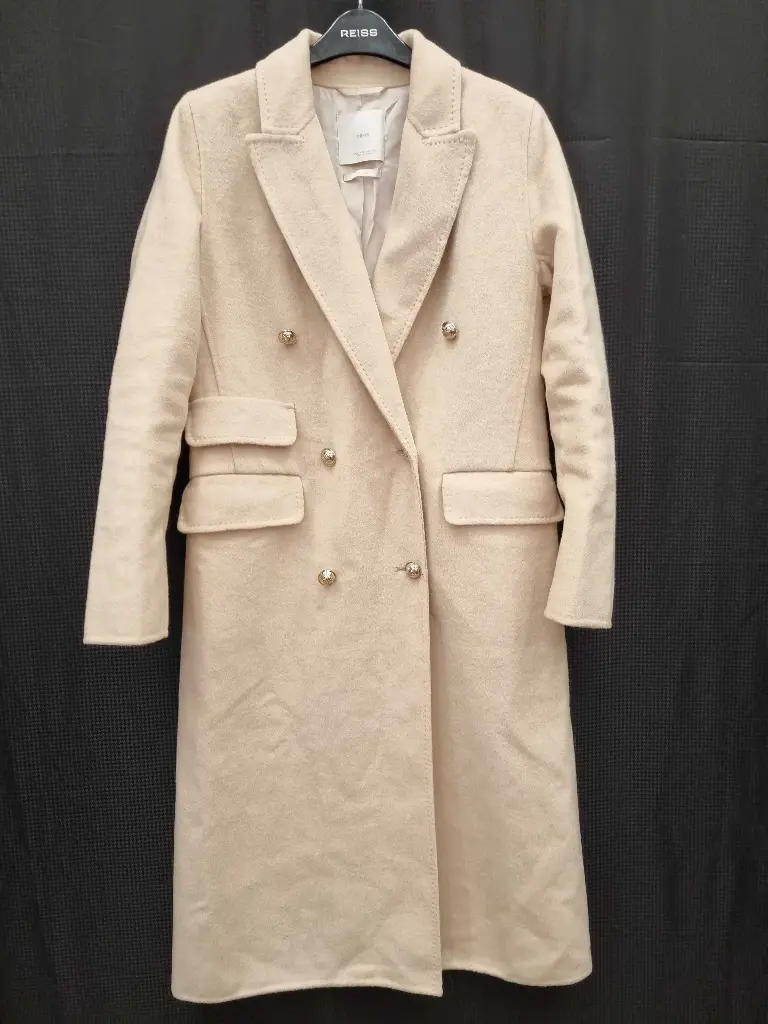 Mango Handmade Buttoned Wool Coat Size: Xsmall