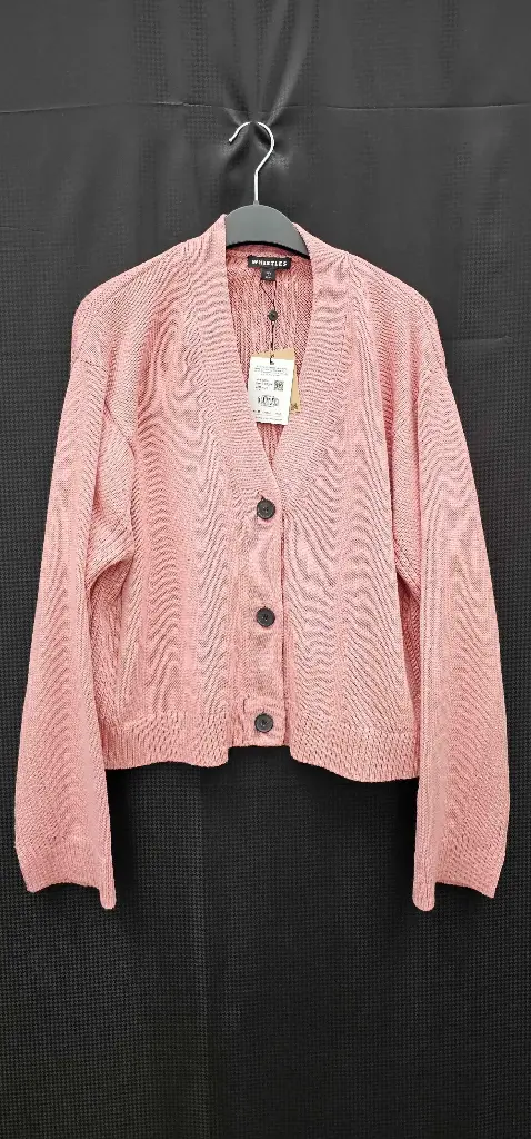 Whistles - Pink Nina Button Front Cardigan - Pink Size: M