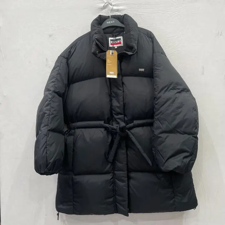 Levi'S - Black Puffer Coat Size: Xl