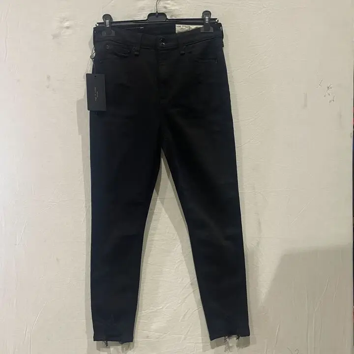 Rag & Bone - Black Nina High-Rise Ankle Skinny Jean Size: 29