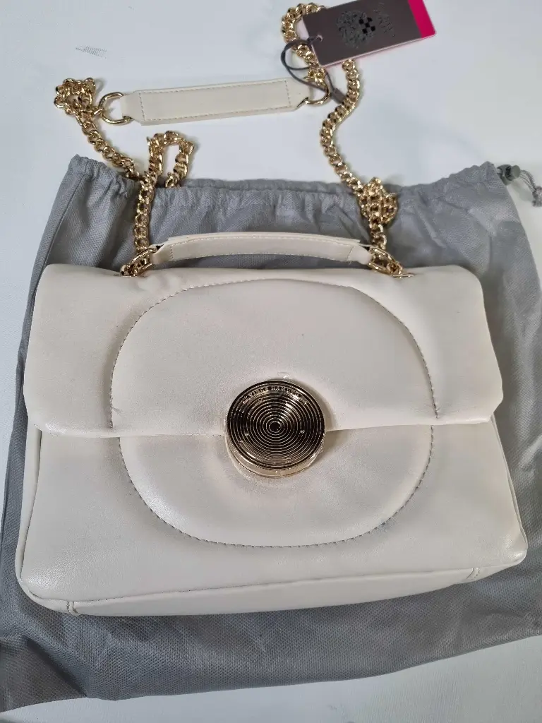 Vince Camuto Cream Verona Shoulder Bag Size: *