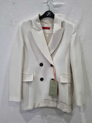 [VF3998] Max & Co. Double Canvas Blazer Size: Uk 4
