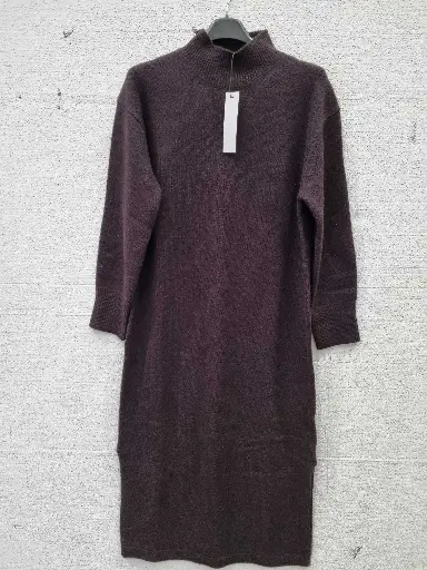 [VF3875] N°· Eleven Brown Wool Knit Dress  Size: Small