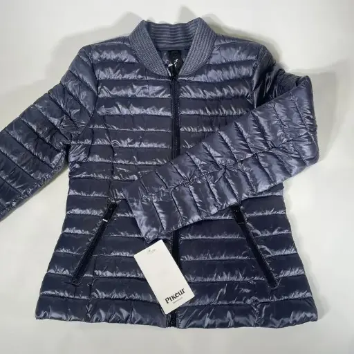 [VF4467] Pikeur- Pauleen Selection Ladies Quilted Jacket -38- Blueberry  Size: 38