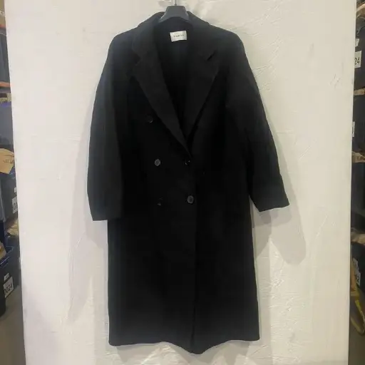[VF4360] No. Eleven- Black Cashmere Blend Button Coat  Size: Small