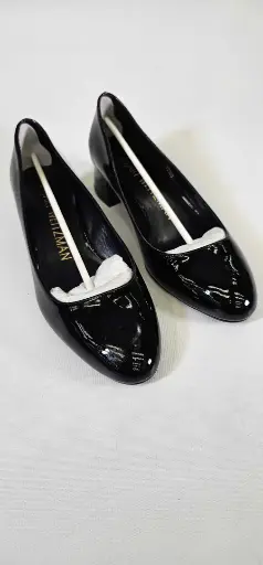 [VF5669] Stuart Weitzman - Black Vivienne 35 Heeled Pump - Black Size: Uk4